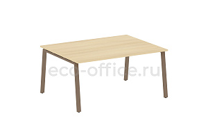 Стол переговорный (1 столешница) METAL SYSTEM STYLE БА.ПРГ-1.4 Акация Лорка / Мокко металл фото