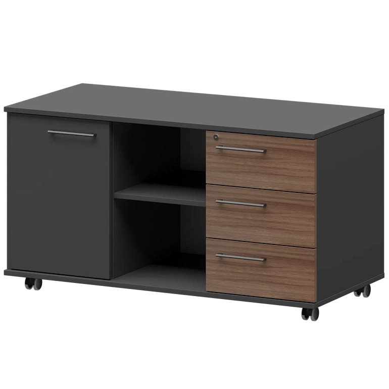 креденция правая protech kzt-62r темный шимо/графит фото