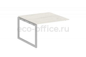 Проходной наборный элемент переговорного стола METAL SYSTEM QUATTRO 5x5 50БО.ППРГ-2 Дуб Наварра / Серый металл фото