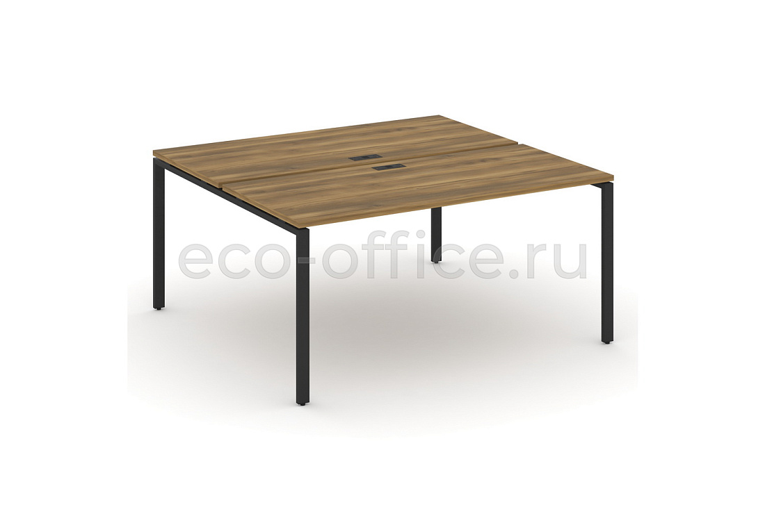 Рабочая станция на 2 места CONCEPT CN.DRS-004 Сандал Янтарный / Чёрный металл купить в Москве