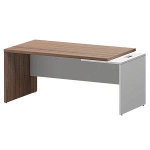 Стол руководителя правый Protech KZ-18R Темный шимо/Белый фото