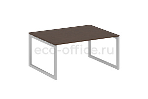 Стол переговорный (1 столешница) METAL SYSTEM QUATTRO 5x5 50БО.ПРГ-1.4 Венге Цаво / Серый металл фото