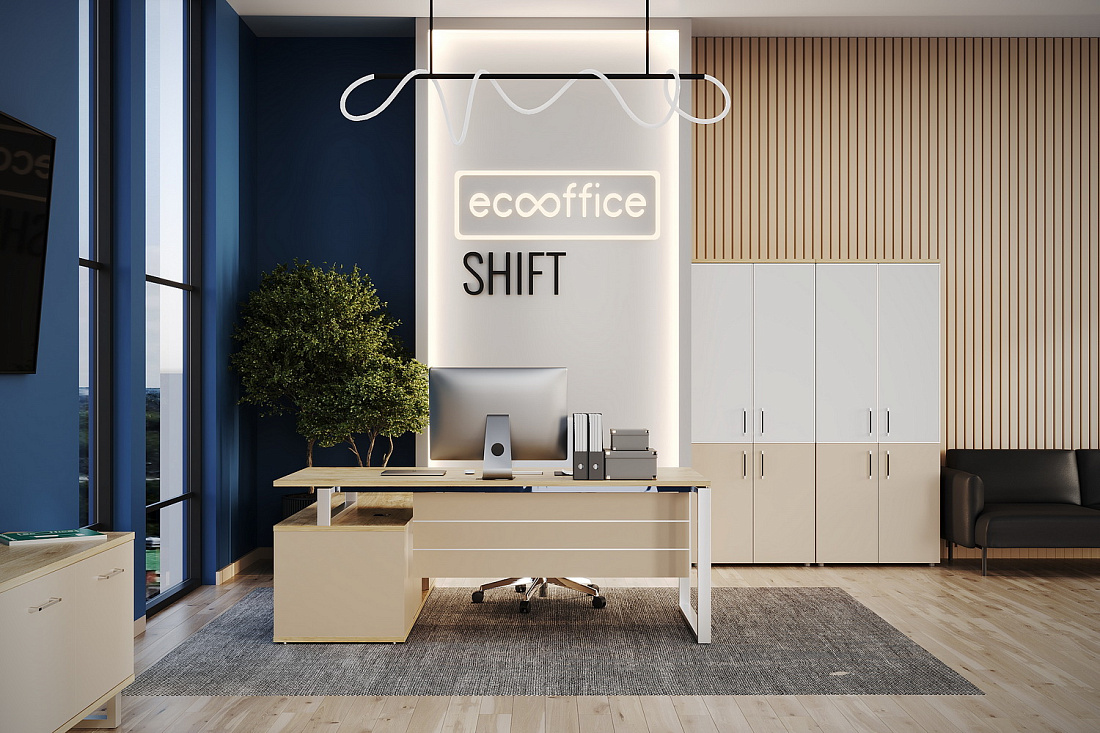 Кабинет руководителя SHIFT Тиквуд Светлый / Капучино  стоимость