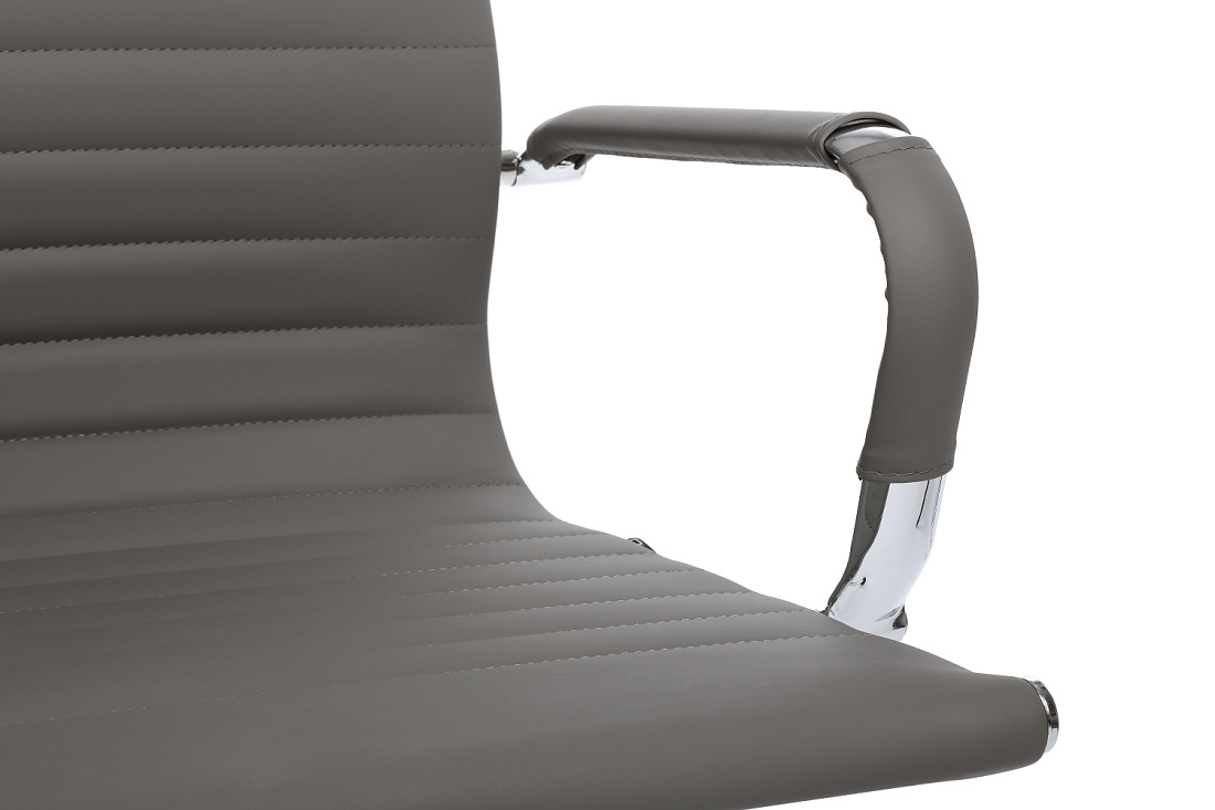 Конференц-кресло RV Chair HUGO 6002-3E Серая экокожа  стоимость