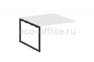 Проходной наборный элемент переговорного стола METAL SYSTEM QUATTRO 4x4 40БО.ППРГ-2 Белый / Антрацит металл фото