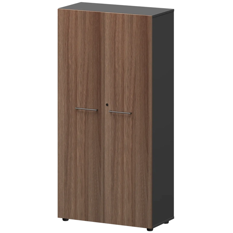 шкаф высокий закрытый protech смш48f темный шимо/графит фото