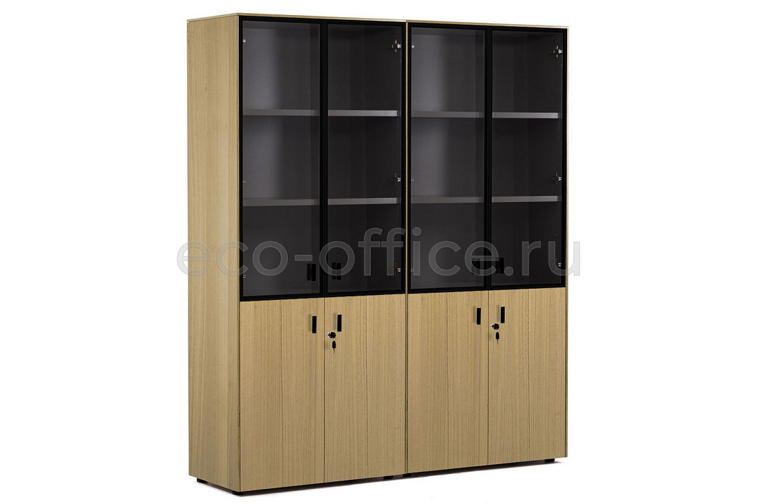 Шкаф комбинированный х2 ENZO 109 728 ECL-L 01 Эвкалипт Светлый / Чёрный металл  стоимость