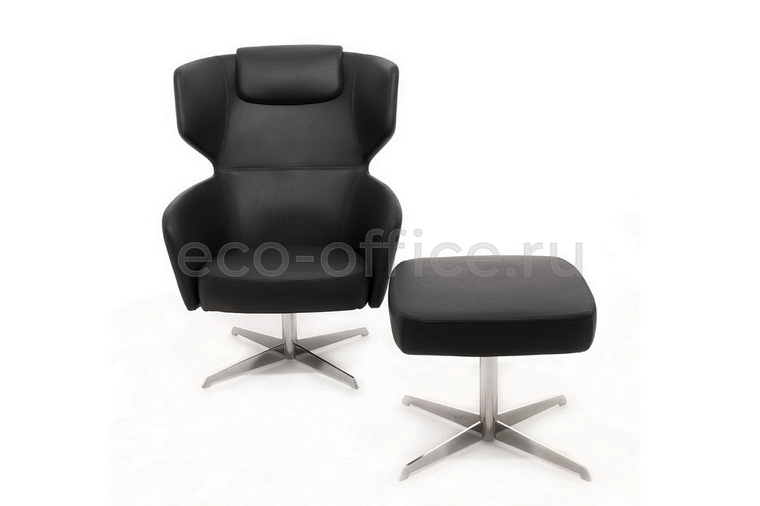 Кресло Profoffice VENTO High R7 Dakota Black Чёрная кожа  стоимость