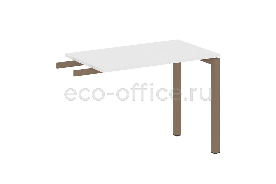 Приставной элемент на П-образном м/к METAL SYSTEM QUATTRO 5x5 50БП.ПР-3 Белый / Мокко металл купить в Москве