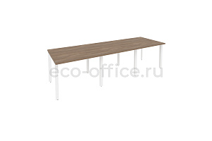 Стол переговорный (3 столешницы) ONIX O.MP-PRG-3.1 Дуб Аризона / Белый металл фото