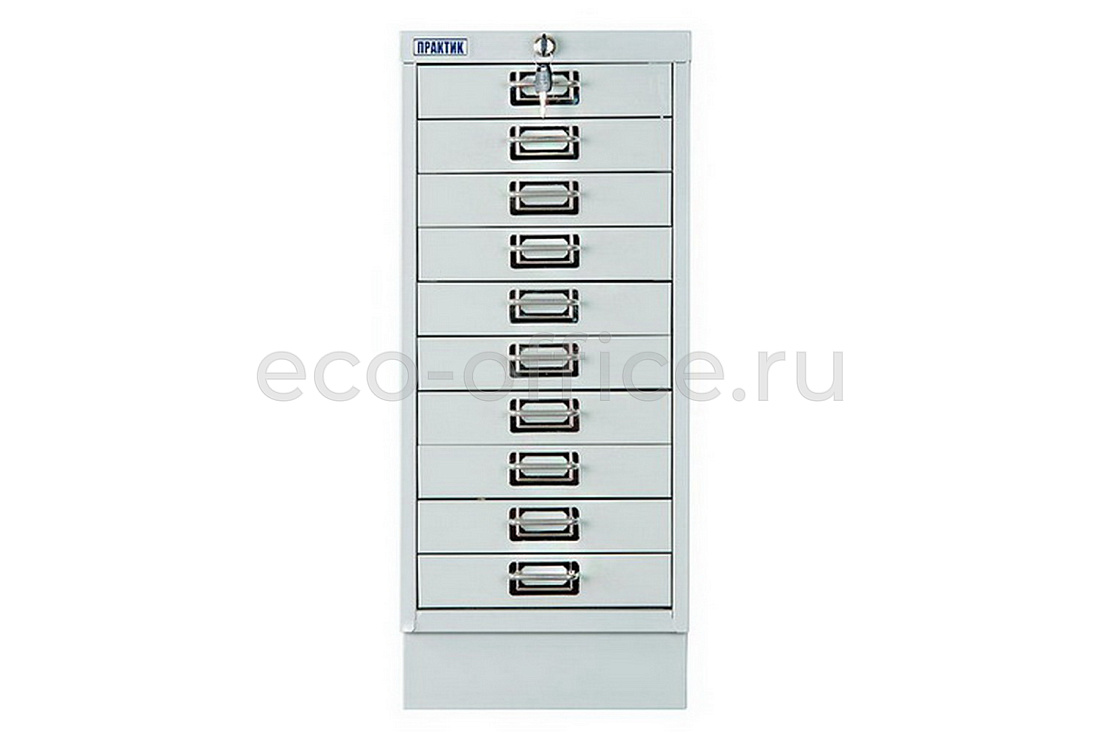 Шкаф картотека ПРАКТИК MDC-A4/650/10 Серый RAL 7038  стоимость