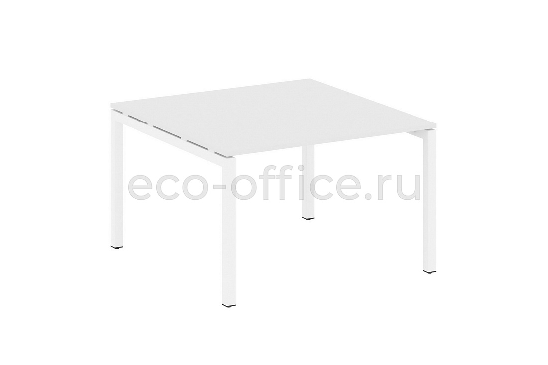 Стол переговорный (1 столешница) METAL SYSTEM QUATTRO 5x5 50БП.ПРГ-1.2 Белый / Белый металл  стоимость