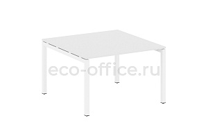 Стол переговорный (1 столешница) METAL SYSTEM QUATTRO 5x5 50БП.ПРГ-1.2 Белый / Белый металл фото