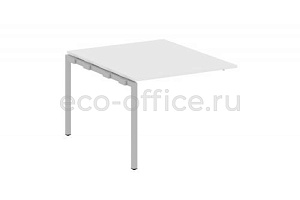 Проходной наборный элемент переговорного стола METAL SYSTEM QUATTRO 4x4 40БП.ППРГ-1 Белый / Серый металл фото