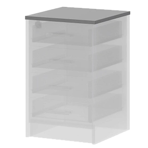 Крышка к приставным тумбам Protech А-705 Серый фото