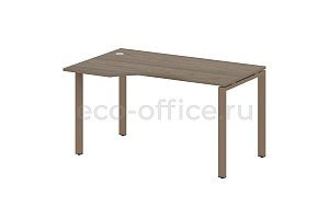 Стол криволинейный левый METAL SYSTEM STYLE БП.СА-2 (L) Вяз Благородный / Мокко металл фото
