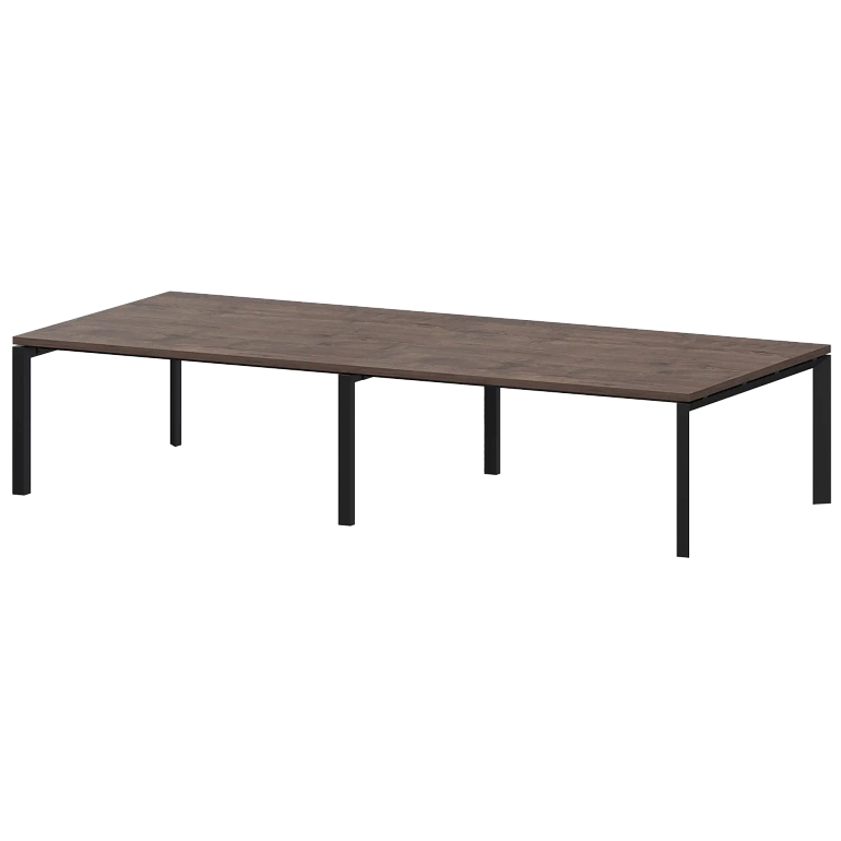 стол переговорный на металлокаркасе protech ктм-32.14.38 дуб апрель/черный фото