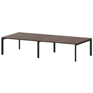 Стол переговорный на металлокаркасе Protech КТМ-32.14.38 Дуб апрель/Черный фото