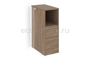 Тумба с подсветкой 5 ящиков TIP-ON проходная средняя ONIX O.R-TV-5 TIP.S Дуб Аризона фото