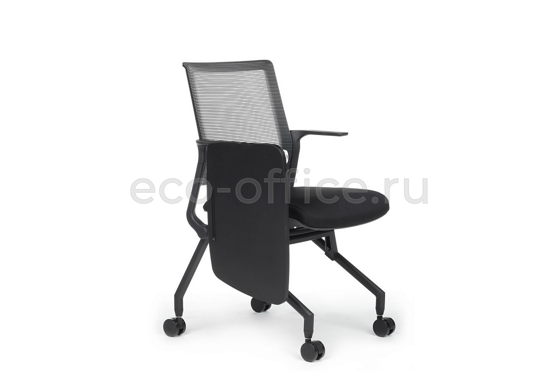 Конференц-кресло складное с пюпитром RV Design MOBY D2002T Чёрная ткань  стоимость