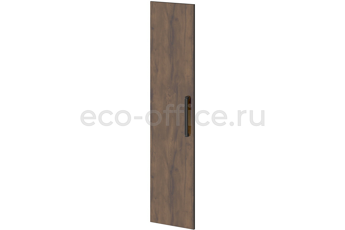 Дверь высокая левая GRACE L-032 L Дуб Линдберг тёмный / Tasso Nero  стоимость