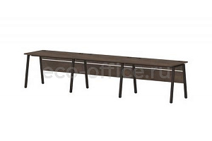 Линейный кластер на 3 рабочих места LAVANA STEEL T-150 Таксония Тёмная фото