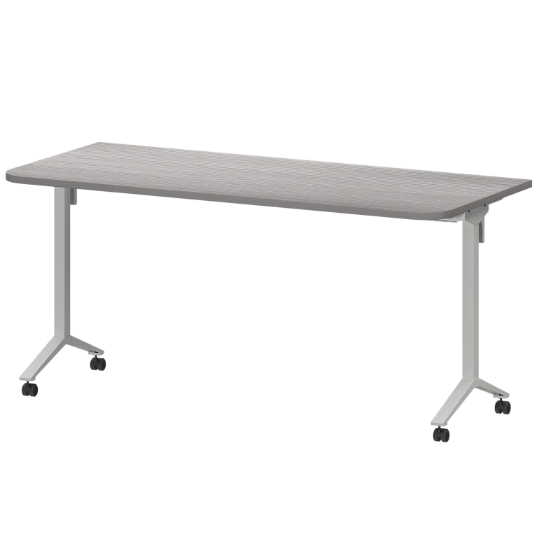 стол мобильный складной радиусный protech мб25-160.70р лиственница/белый фото