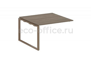 Проходной наборный элемент переговорного стола METAL SYSTEM STYLE БО.ППРГ-2 Вяз Благородный / Мокко металл фото
