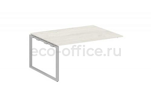 Проходной наборный элемент переговорного стола METAL SYSTEM STYLE БО.ППРГ-4 Дуб Наварра / Серый металл фото