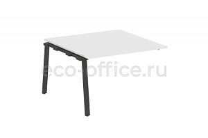 Проходной наборный элемент переговорного стола METAL SYSTEM STYLE БА.ППРГ-2 Белый / Антрацит металл фото