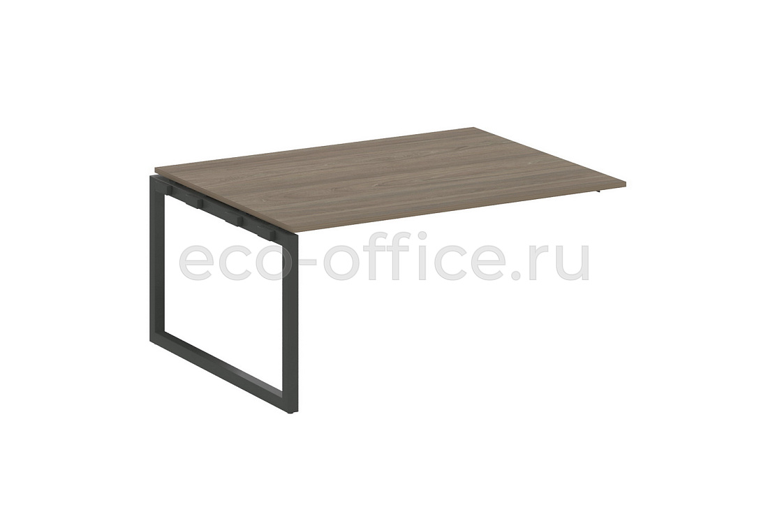 Проходной наборный элемент переговорного стола METAL SYSTEM QUATTRO 5x5 50БО.ППРГ-4 Вяз Благородный / Антрацит металл   стоимость