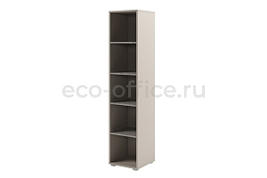 Стеллаж высокий узкий SOLUTION D-64 Бетон Чефалу / Кашемир фото