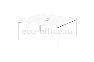 Стол-тандем на металлокаркасе SENTIDA MAX S-523 Белый фото