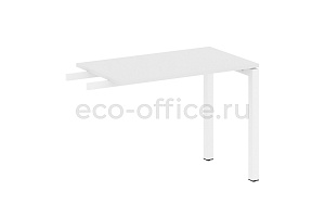 Приставной элемент на П-образном м/к METAL SYSTEM QUATTRO 5x5 50БП.ПР-3 Белый / Белый металл фото