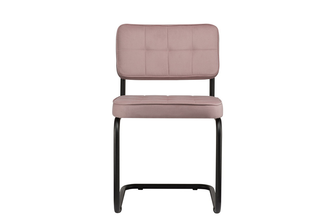 комплект конференц-кресел eco-chair colombo comfort clm-05 розовый велюр / чёрный металл фото