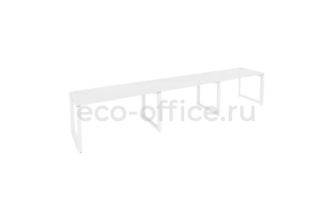 Рабочая станция на O-образном м/к ONIX O.MO-RS-3.3.7 Белый Бриллиант / Белый металл  купить в Москве