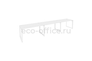 Рабочая станция на O-образном м/к ONIX O.MO-RS-3.3.7 Белый Бриллиант / Белый металл фото