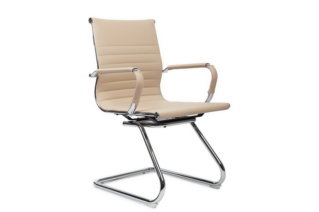 Конференц-кресло RV Chair HUGO 6002-3EC Бежевая экокожа  стоимость
