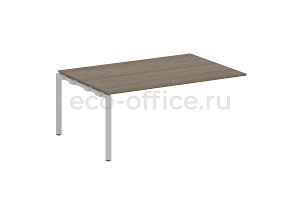 Проходной наборный элемент переговорного стола METAL SYSTEM STYLE БП.ППРГ-5 Вяз Благородный / Серый металл фото