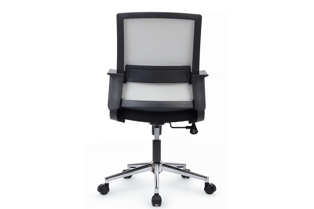 кресло rv chair mint m1029mbe серая сетка / чёрная ткань фото