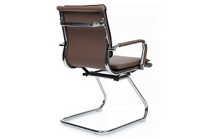 Конференц-кресло RV Chair HUGO 6003-3E Коричневая экокожа фото