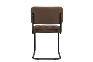 Конференц-кресло ECO-CHAIR COLOMBO Comfort CLM-05 Коричневый велюр / Черный металл фото