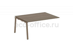 Проходной наборный элемент переговорного стола METAL SYSTEM STYLE БА.ППРГ-4 Вяз Благородный / Мокко металл фото