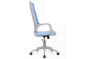 Кресло RV Chair IQ RV 8989 Серый пластик / Синяя ткань фото