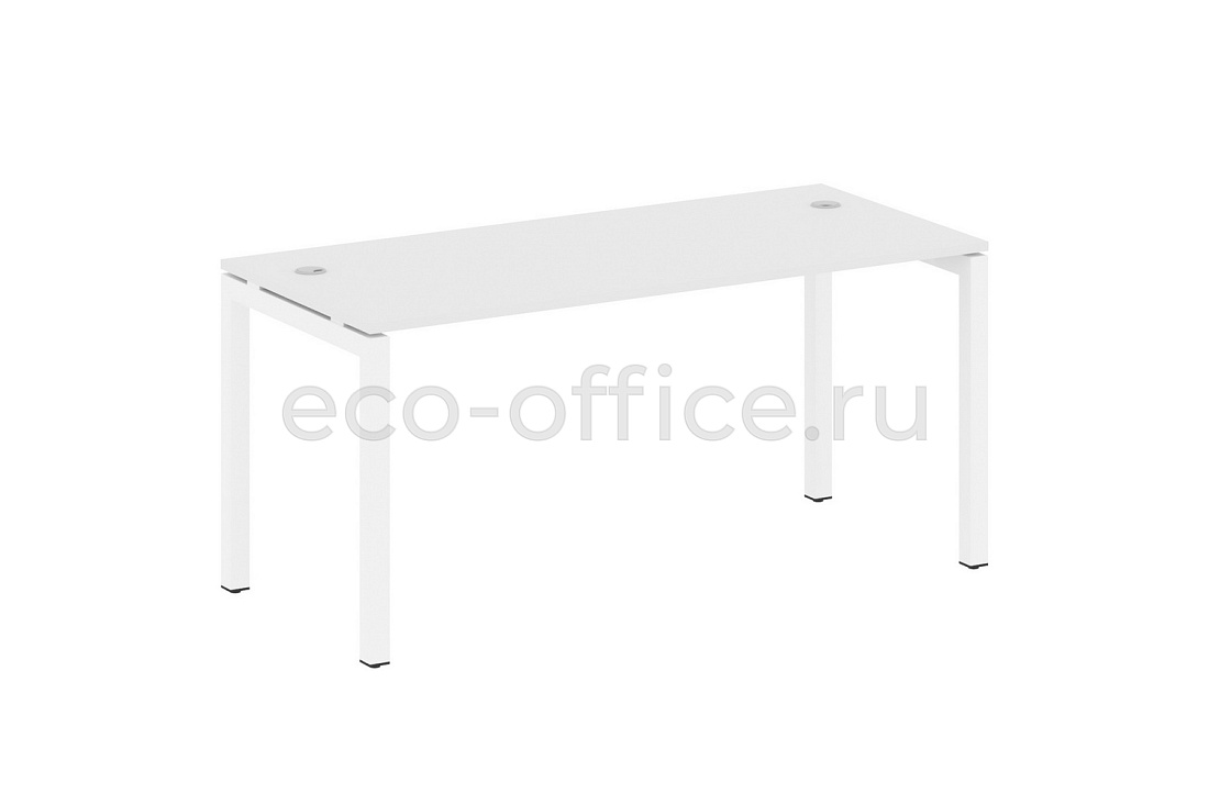 Стол письменный METAL SYSTEM QUATTRO 5x5 50БП.СП-4 Белый / Белый металл купить в Москве