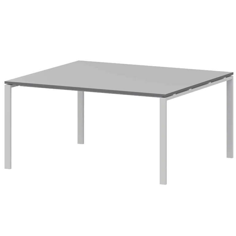 стол переговорный на металлокаркасе protech амп-003.123 серый/белый фото