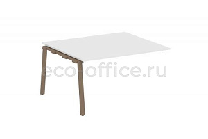 Проходной наборный элемент переговорного стола METAL SYSTEM STYLE БА.ППРГ-3 Белый / Мокко металл фото