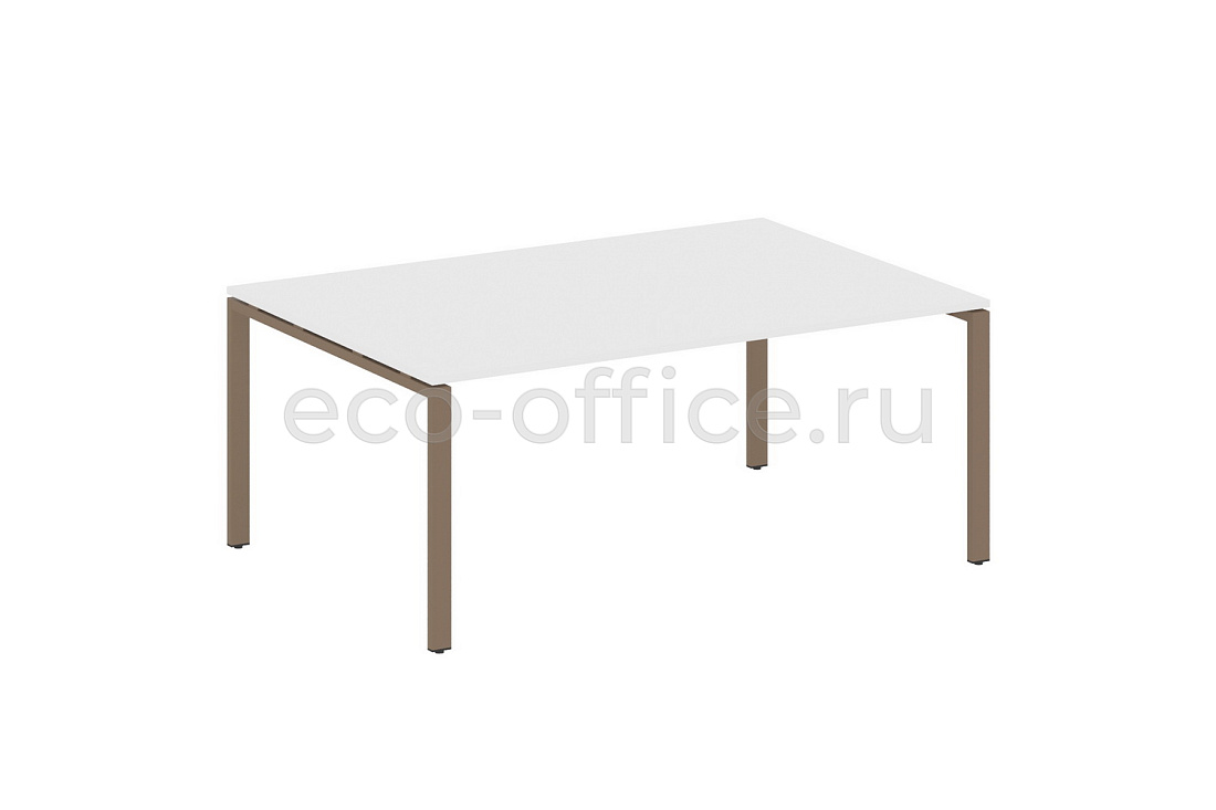 Стол переговорный (1 столешница) METAL SYSTEM STYLE БП.ПРГ-1.5 Белый / Мокко металл  стоимость