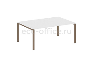 Стол переговорный (1 столешница) METAL SYSTEM STYLE БП.ПРГ-1.5 Белый / Мокко металл фото