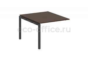 Проходной наборный элемент переговорного стола METAL SYSTEM QUATTRO 5x5 50БП.ППРГ-1 Венге Цаво / Антрацит металл фото